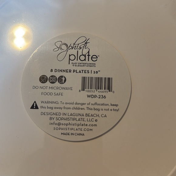 Sophisti Plate Luncheon Plate Napkin Flatware Set - Picture 9 of 11